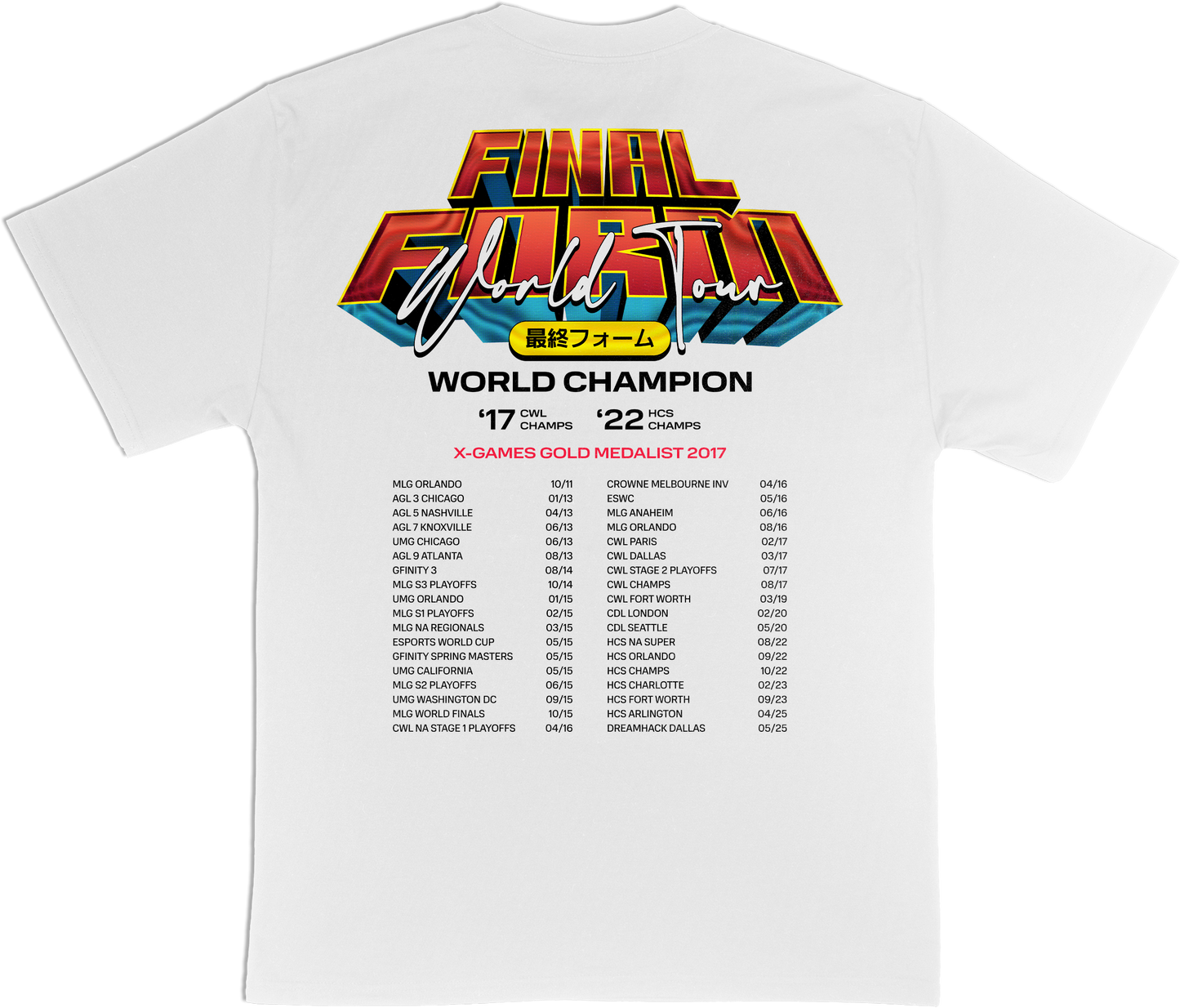 Formal World Tour - White